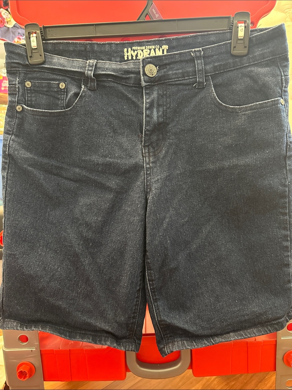 Hydrant Dark Wash Denim Shorts